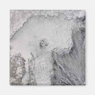 Eis- und Nebenstraßen im Meer von Okhotsk Magnet