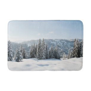 Eis und Schnee Allgäu Bayern Deutschland Badematte