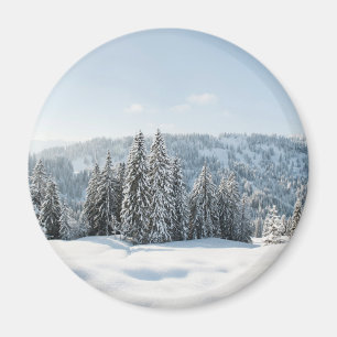 Eis und Schnee Allgäu Bayern Deutschland Magnet