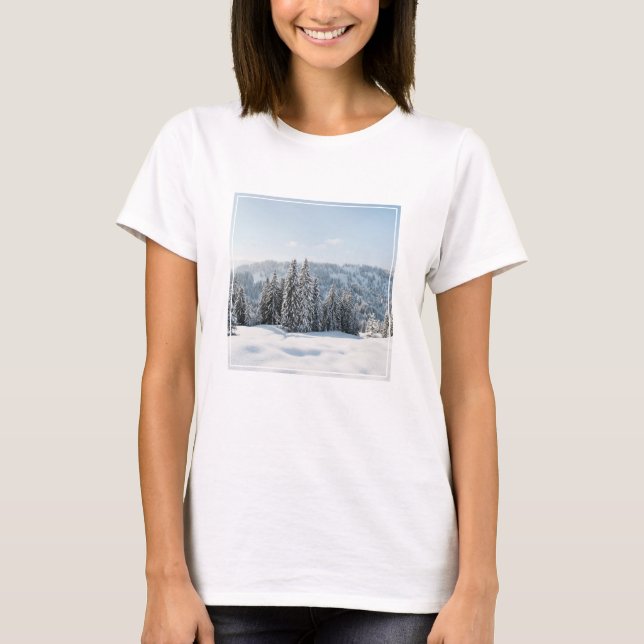 Eis und Schnee | Allgäu Bayern Deutschland T-Shirt (Vorderseite)