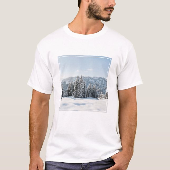 Eis und Schnee | Allgäu Bayern Deutschland T-Shirt (Vorderseite)