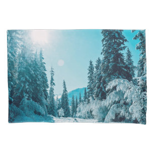 Eis und Schnee Altai Nature Reserve, Russland Kissenbezug