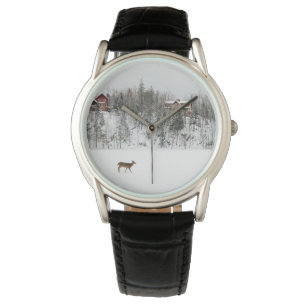 Eis und Schnee Deh in Snow Quebec, Kanada Armbanduhr