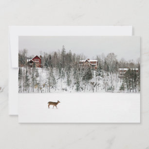 Eis und Schnee Deh in Snow Quebec, Kanada Dankeskarte