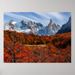 Eis und Schnee   El Chalten, Argentinien Patagonia Poster