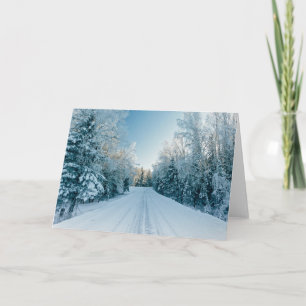 Eis und Schnee   Frozen Winter Road Russland, Sibi Karte