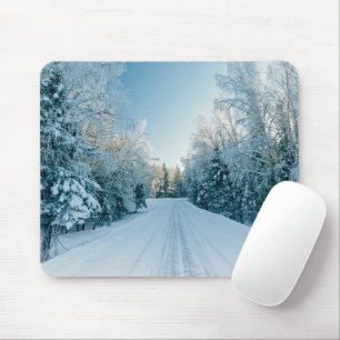 Eis und Schnee Frozen Winter Road Russland, Sibi Mousepad