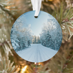 Eis und Schnee   Frozen Winter Road Russland, Sibi Ornament