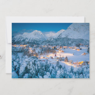 Eis und Schnee Graubunden, Engadin, Schweiz Dankeskarte