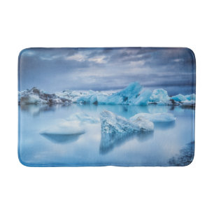 Eis und Schnee   Jokulsarlon Lagoon, Island Badematte