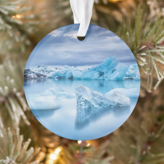 Eis und Schnee | Jokulsarlon Lagoon, Island Ornament (Baum)
