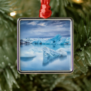 Eis und Schnee Jokulsarlon Lagoon, Island Ornament Aus Metall