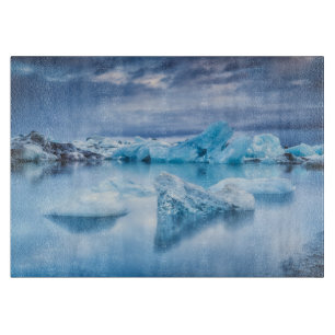Eis und Schnee Jokulsarlon Lagoon, Island Schneidebrett