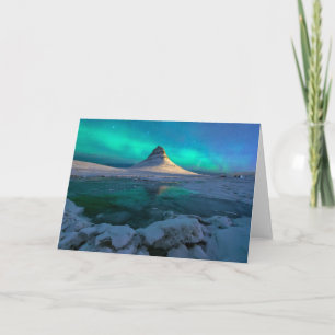Eis und Schnee Kirkjufell Mountain, Island Karte