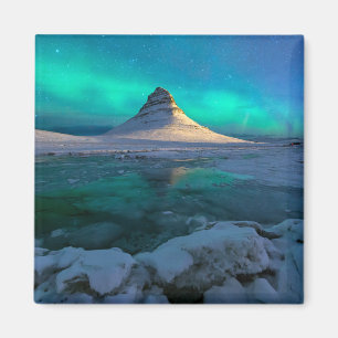 Eis und Schnee   Kirkjufell Mountain, Island Magnet