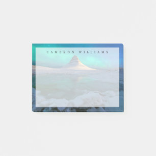 Eis und Schnee   Kirkjufell Mountain, Island Post-it Klebezettel