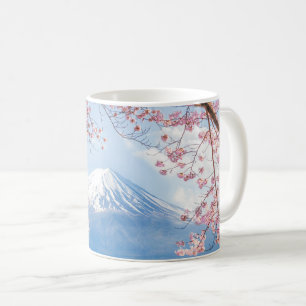Eis und Schnee   Kirschblüten Berg Fuji Japan Kaffeetasse