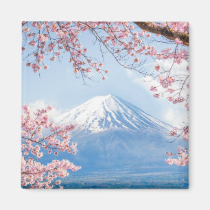 Eis und Schnee   Kirschblüten Berg Fuji Japan Magnet