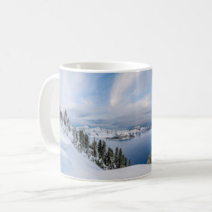 Eis und Schnee   Kratersee Oregon Kaffeetasse
