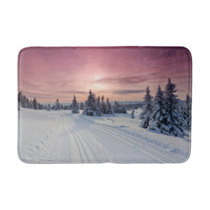 Eis und Schnee Lillehammer, Norwegen Badematte