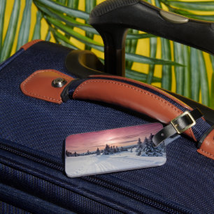 Eis und Schnee   Lillehammer, Norwegen Gepäckanhänger