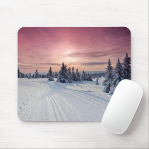 Eis und Schnee Lillehammer, Norwegen Mousepad