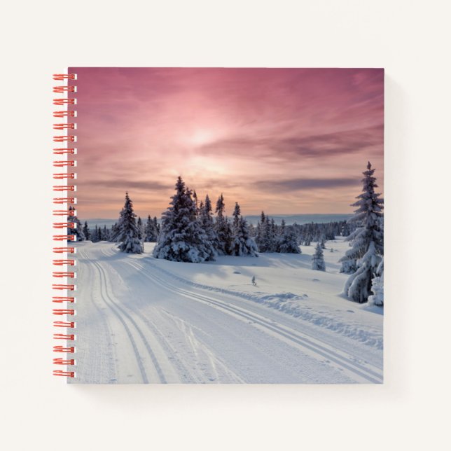 Eis und Schnee | Lillehammer, Norwegen Notizbuch (Vorderseite)