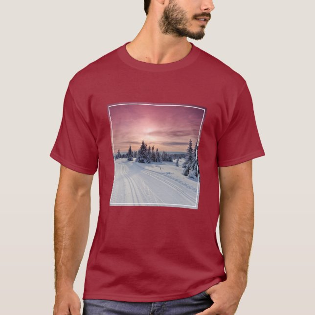 Eis und Schnee | Lillehammer, Norwegen T-Shirt (Vorderseite)