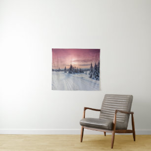 Eis und Schnee Lillehammer, Norwegen Wandteppich