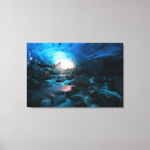 Eis und Schnee   Mendenhall Glacier, Juneau, Alask Leinwanddruck