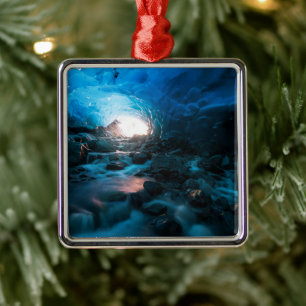 Eis und Schnee   Mendenhall Glacier, Juneau, Alask Ornament Aus Metall