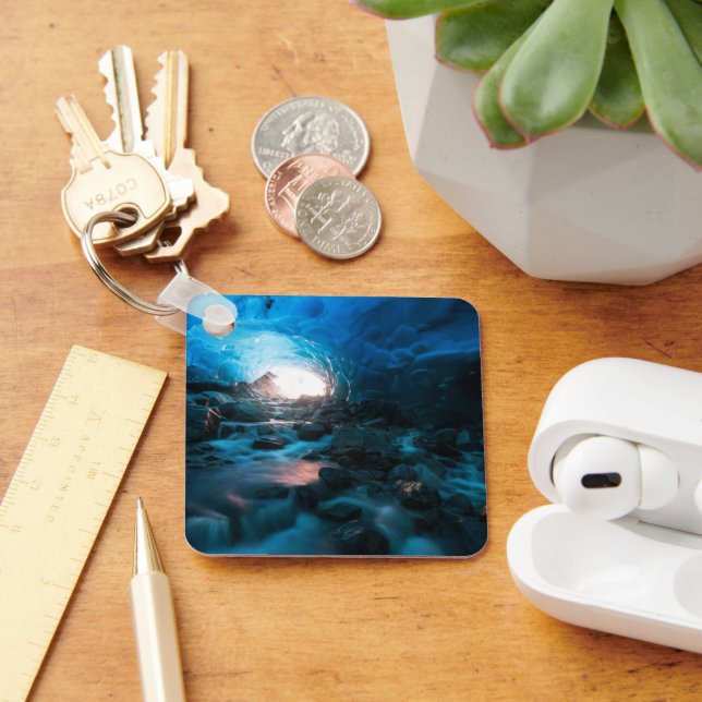 Eis und Schnee | Mendenhall Glacier, Juneau, Alask Schlüsselanhänger (Schreibtisch)