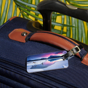 Eis und Schnee   Mt. Rundle, Kanada Gepäckanhänger