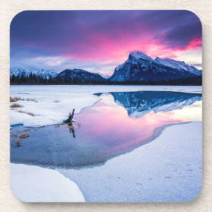 Eis und Schnee   Mt. Rundle, Kanada Getränkeuntersetzer