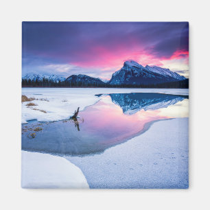 Eis und Schnee   Mt. Rundle, Kanada Magnet