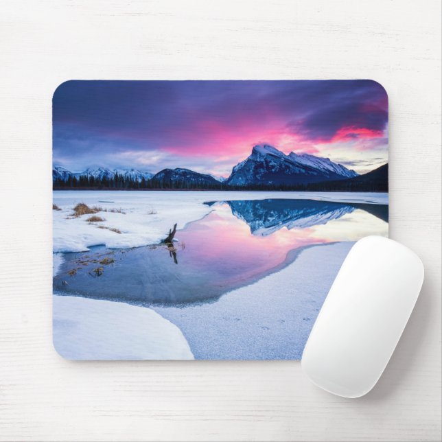 Eis und Schnee | Mt. Rundle, Kanada Mousepad (Mit Mouse)