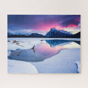 Eis und Schnee   Mt. Rundle, Kanada Puzzle