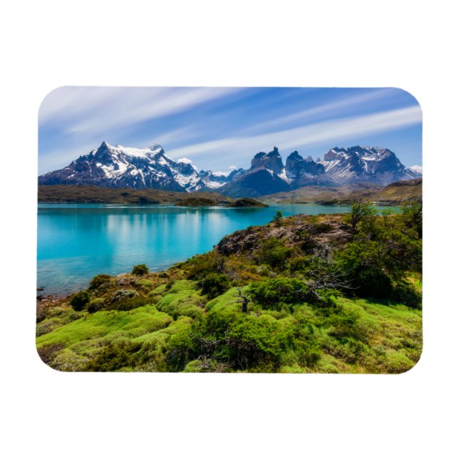 Eis und Schnee | Pehoe-See, Patagonia, Chile Magnet (Horizontal)