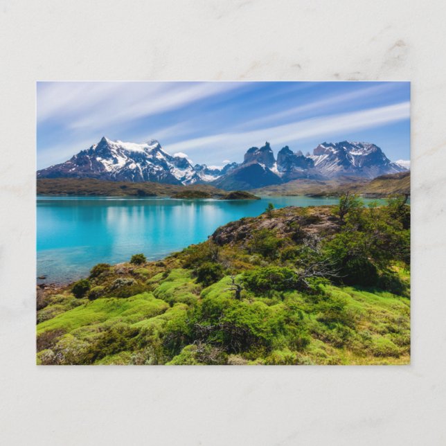 Eis und Schnee | Pehoe-See, Patagonia, Chile Postkarte (Vorderseite)