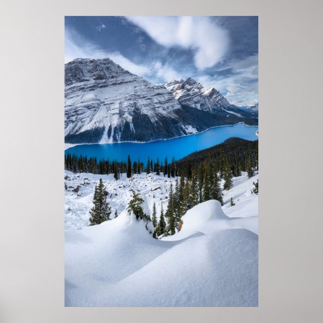 Eis und Schnee | Peyto-See, Kanadische Rockies Poster (Vorne)