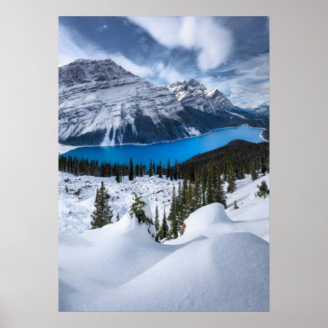 Eis und Schnee | Peyto-See, Kanadische Rockies Poster (Vorne)