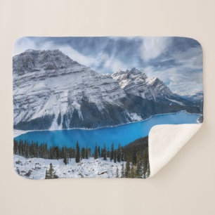 Eis und Schnee Peyto-See, Kanadische Rockies Sherpadecke