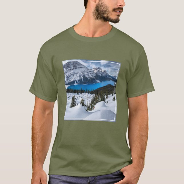 Eis und Schnee | Peyto-See, Kanadische Rockies T-Shirt (Vorderseite)