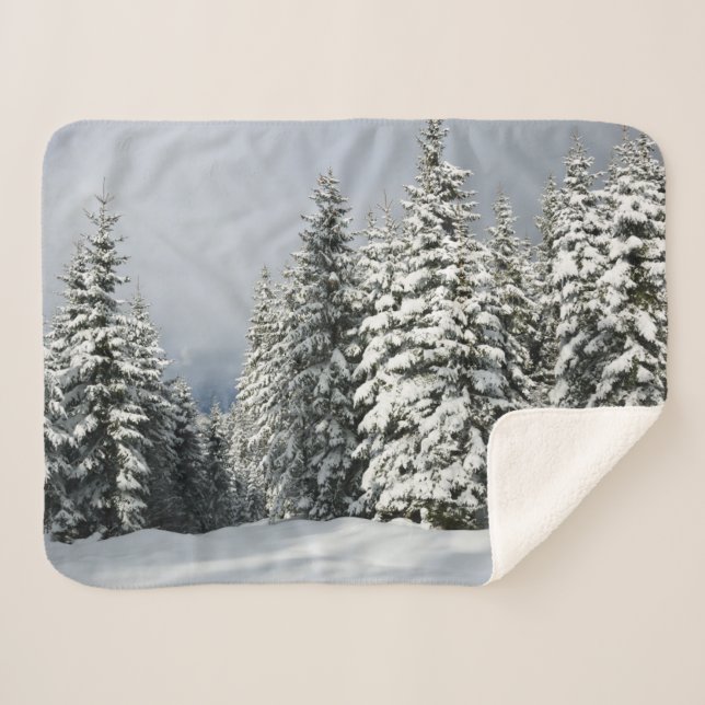 Eis und Schnee | Pine Woodland, Österreich Sherpadecke (Vorderseite (Horizontal))