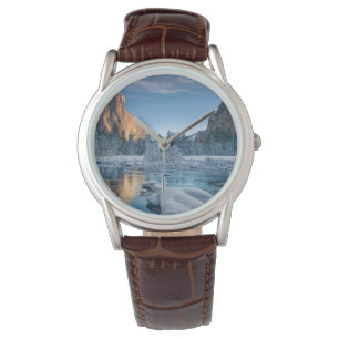 Eis und Schnee   Rime Ice im Yosemite-Tal Armbanduhr