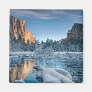 Eis und Schnee Rime Ice im Yosemite-Tal Magnet