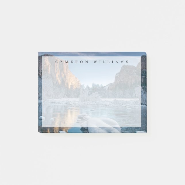 Eis und Schnee | Rime Ice im Yosemite-Tal Post-it Klebezettel (Vorderseite)