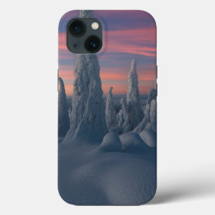 Eis und Schnee Schneebedeckte Bäume, Lappland, F Case-Mate iPhone Hülle