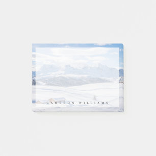 Eis und Schnee   Snowscape Europäische Alpen, Ital Post-it Klebezettel