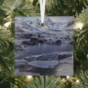 Eis und Schnee   Sólheimajökull Glacier, Island Ornament Aus Glas